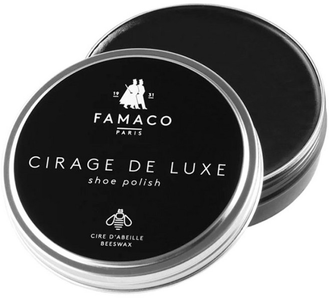 파마코 시라지디럭스 비즈왁스 폴리시 구두약 50g, 1개, 블랙