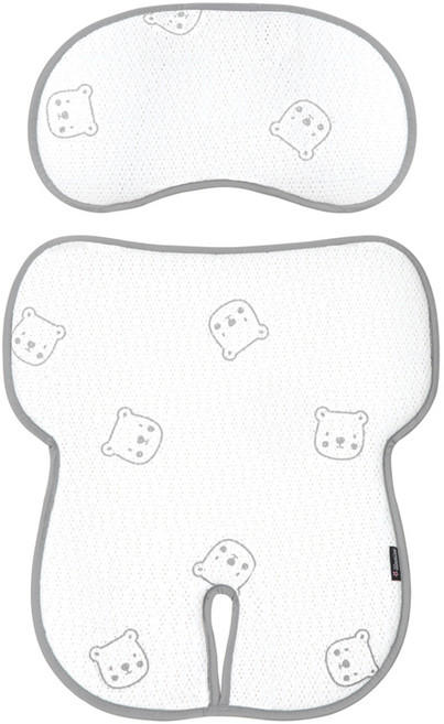 마니또 유아용 클린 카시트용 쿨시트, 베어그레이, 1개