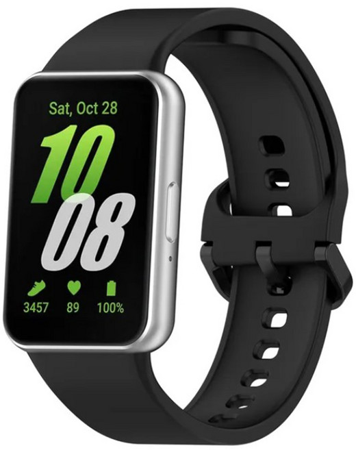 구스페리 갤럭시핏 실리콘 밴드 스트랩 20mm, 블랙, 1개