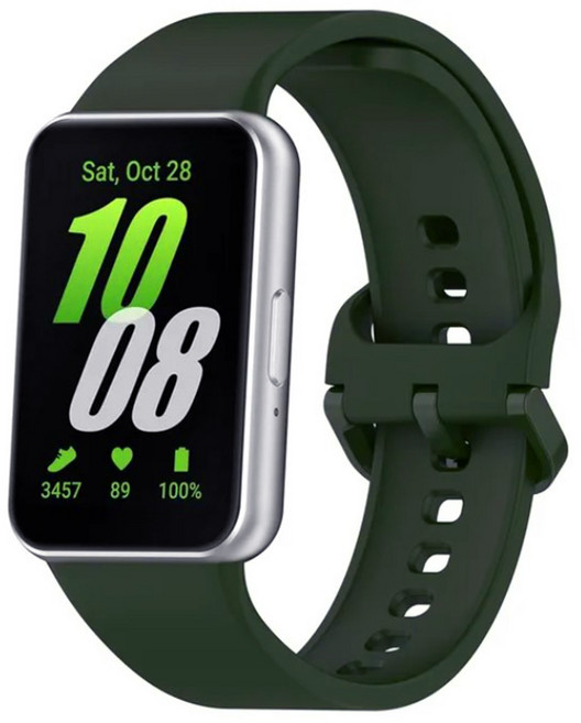 구스페리 갤럭시핏 실리콘 밴드 스트랩 20mm, 다크그린, 1개