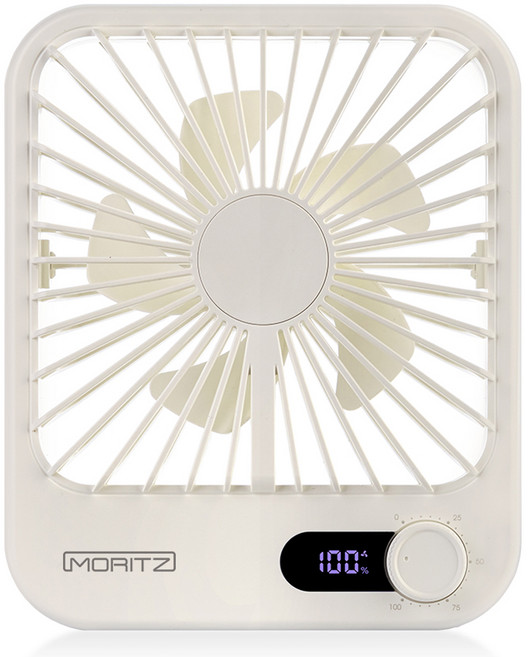 모리츠 스퀘어 미니 USB 선풍기, MO-SK101, 베이지