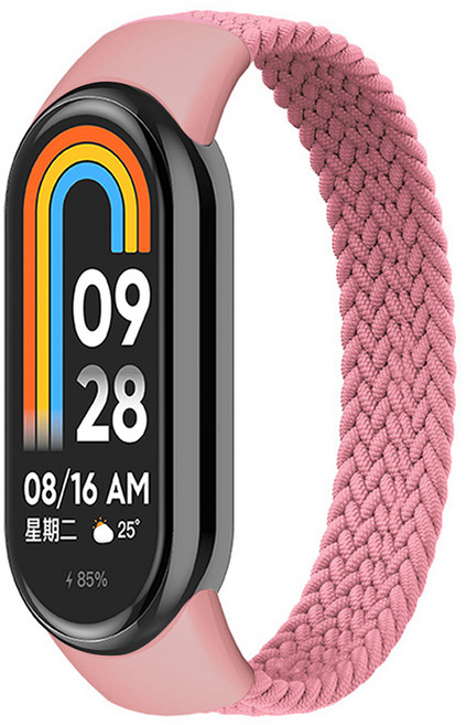 스페이스쉴드 샤오미 브레이드 솔로 루프 스트랩 S, 핑크, 1개