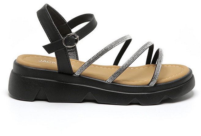 잭앤질 여성용 파인 큐빅 스트랩 샌들 JB4332