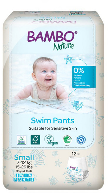 밤보네이처 수영 팬티 스몰 어린이용, 소형(S), 1매