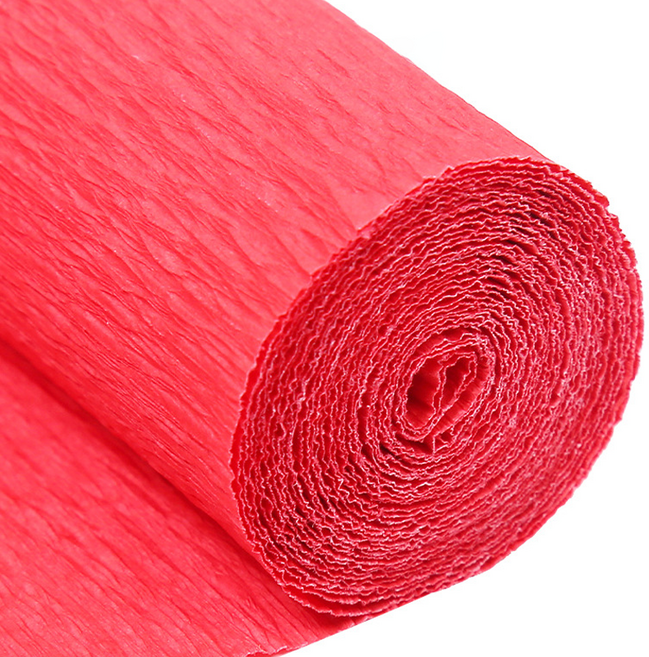 코히모 두성 투톤 주름지 구김지 50 x 250 cm 4W090, 1개, 레드
