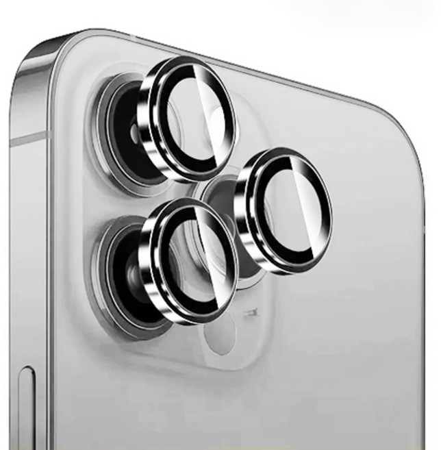 글리스큐 강화유리 휴대폰 카메라 렌즈보호필름 실버, 1개