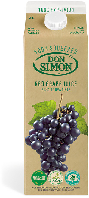 돈시몬 생과일 착즙 100% 적포도주스, 2L, 1개