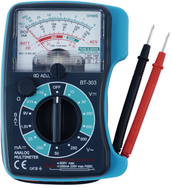 블루텍 아날로그테스터 BT-303 C4009072, 1개