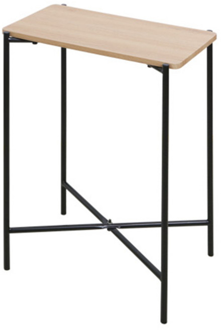 모노먼트 조립식 원목무늬 직사각 사이드 테이블, 내추럴