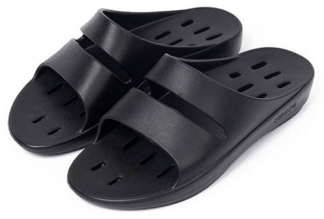 베이직 쿠브 젤리 미끄럼방지 욕실화, 블랙, 1개