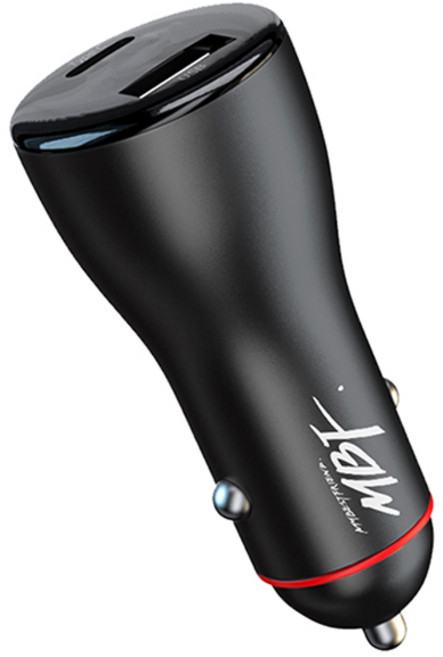 엠비에프 차량용 듀얼 초고속 시거잭 충전기, MBF-CARQ31, 메탈블랙