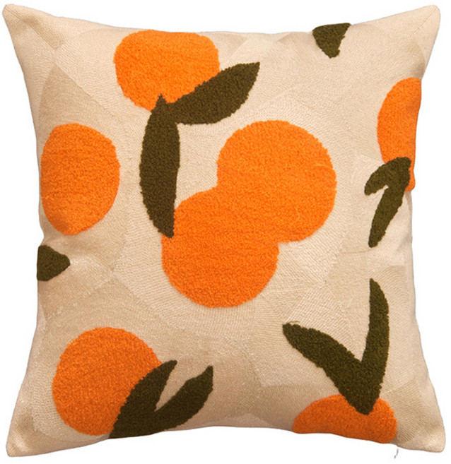 이그나스 북유럽 노랑 자수 쿠션