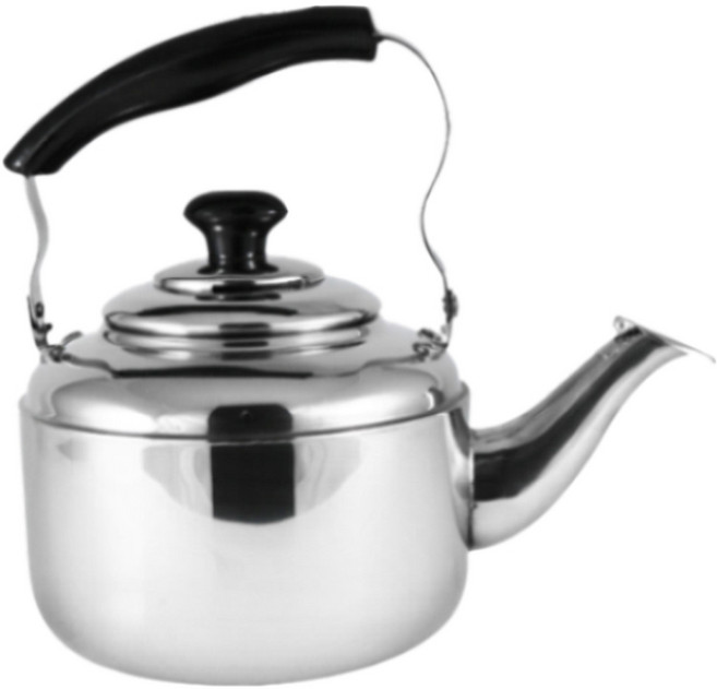 KITCHEN FLOWER 新款口琴式水壺 IH, 銀色, 1個, 5L