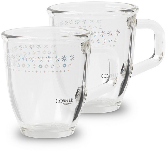 코렐코디네이츠 글라스 머그컵 375ml, 샤이니데이즈, 2개