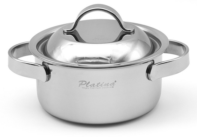 키친플라워 인덕션 뉴 플래티나 프로 미니 양수냄비, 14cm, 혼합색상, 1개