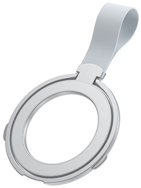 일상가득 올인원 360도 맥세이프 탈부착 휴대폰 그립 핑거링 거치대 실리콘 톡홀더, 실버그레이, 1개