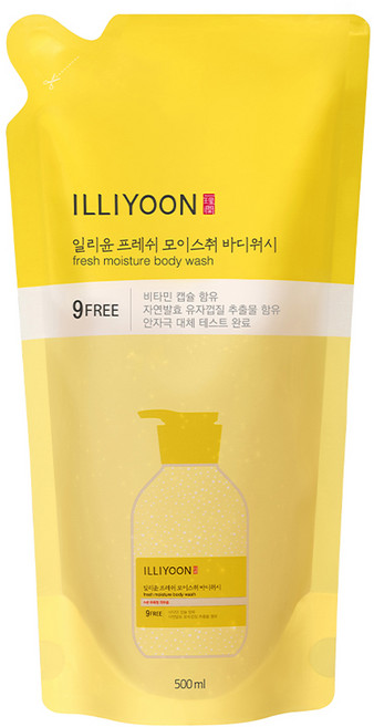 일리윤 프레쉬 모이스춰 바디워시 리필, 500ml, 1개