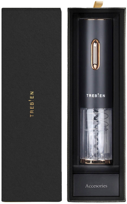 트레비앙 충전식 전동 와인 오프너 T-1000, 스모키블랙, 1개