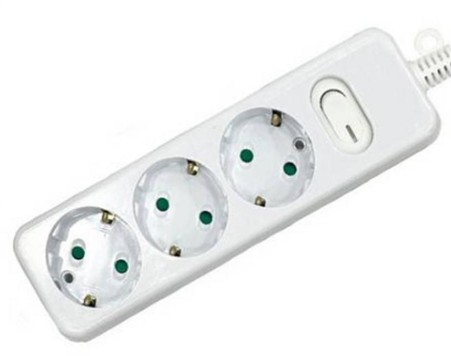 다조아 안전 스위치 멀티탭 3구, 3m, 1개