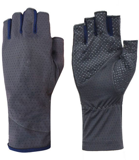 스팅어 여성용 스파이시 쿨링 아이스 반장갑 양손 세트, 회색, 1개
