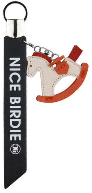 콜리스골프 나이스버디 네임택 키링, 블랙, 1개