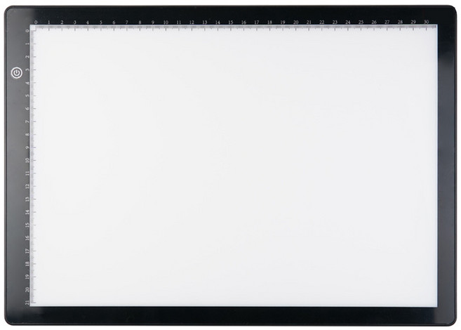 컴스 A4 사이즈 LED 라이트박스 패드 형광 보드판, JA314, 1개