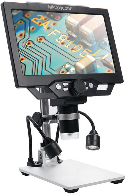 컴스 높이조절 LCD 모니터 탑재 디지털 현미경 22.5cm DM994, 1600배율, 1개