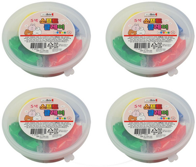 아이비스 소프트 클레이, 4개, 혼합색상