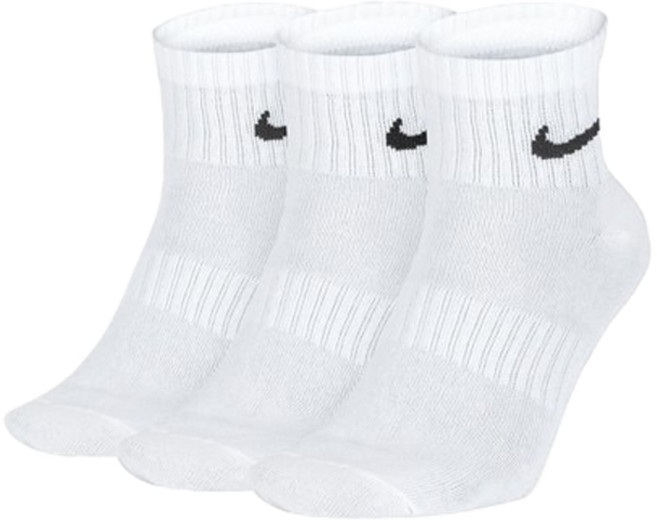 NIKE 耐吉 日常舒適氣墊中筒襪 SX7677-100 3雙組