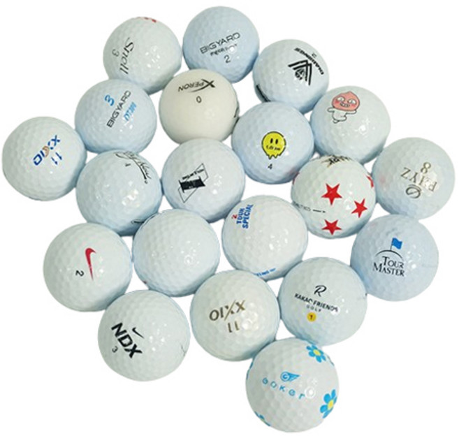 바로스포츠 로스트볼 A+, 화이트(랜덤발송), 1개입, 10개