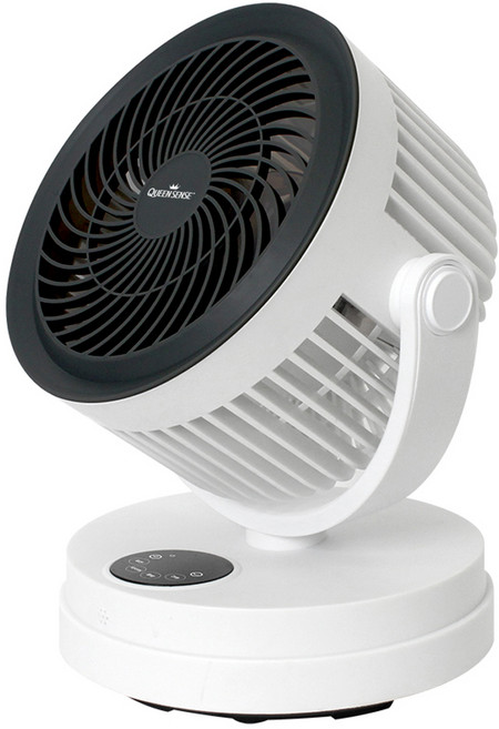 퀸센스 미니 써큘레이터, QST-RP50, 화이트 + 블랙