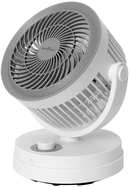 퀸센스 미니 써큘레이터, QST-SH01, 화이트 + 그레이