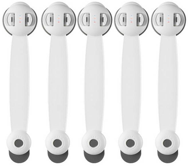 아이끌레 프레스 이중 안전잠금 장치, 그레이, 5개