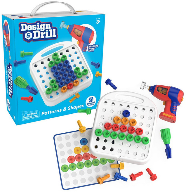 디자인앤드릴 러닝리소스 디자인드릴 패턴활동세트 공구놀이, 혼합색상, 1개