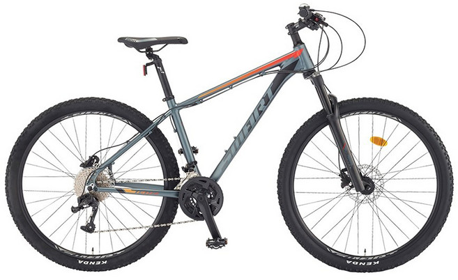 스마트 27.5 테트라5XX MTB 자전거 미조립, 다크실버 + 무광, 170cm, 1개