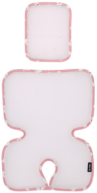 투토츠 유아용 카시트 쿨시트 헤드레스트, 해피독 핑크