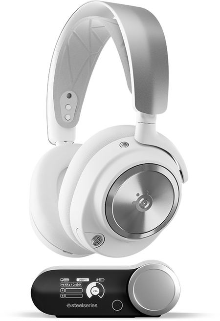 스틸시리즈 Arctis Nova Pro 무선 게이밍 헤드셋, 화이트