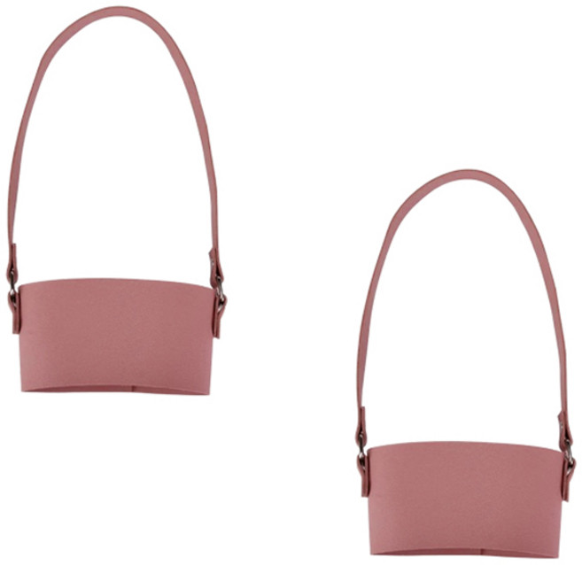 블럭마트 일체형 드링크백 컵커버, 핑크, 2개