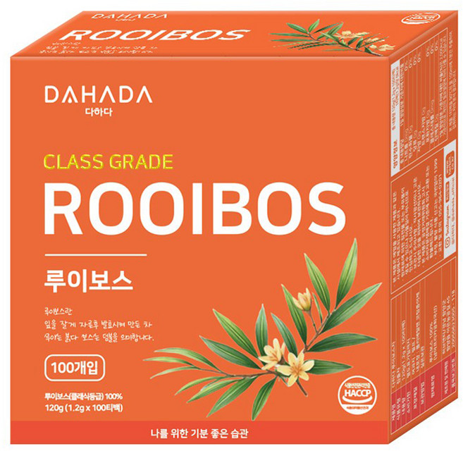 다하다 루이보스차, 1.2g, 100개입, 1개