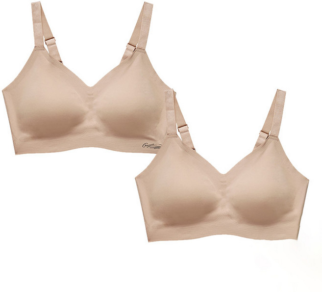 감탄브라 크로커다일 빅사이즈 스트랩 V넥 심리스브라 2P CDI024