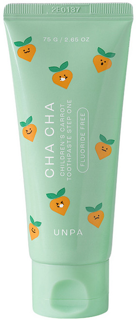 언파 차차 어린이 캐롯 치약 무불소, 75g, 1개