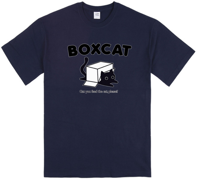 에어플레인 박스캣 릴렉스핏 20수 통기성 라운드 반팔 티셔츠