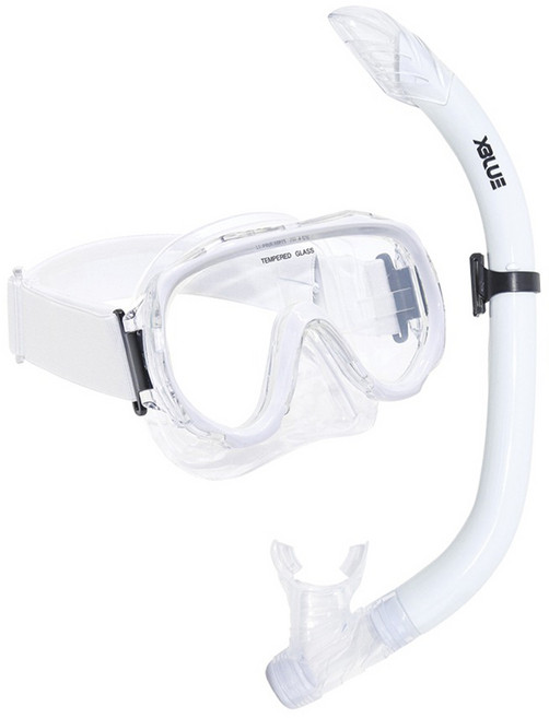 엑스블루 마스크 스노클 세트 XBL-3503, 화이트