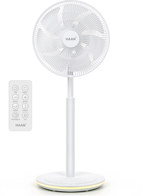 한경희생활과학 BLDC 스탠드 무드등 선풍기, HAAN-D300