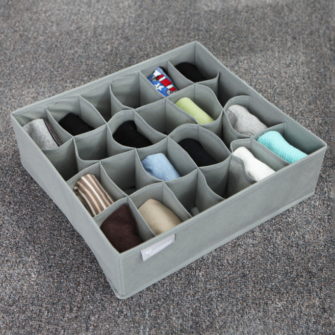 까사마루 속옷정리함 24칸, 그레이, 2개