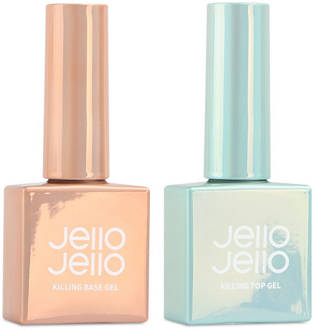젤로젤로 킬링 네일 2종 세트 투명 10ml, 베이스젤 + 탑젤, 1세트