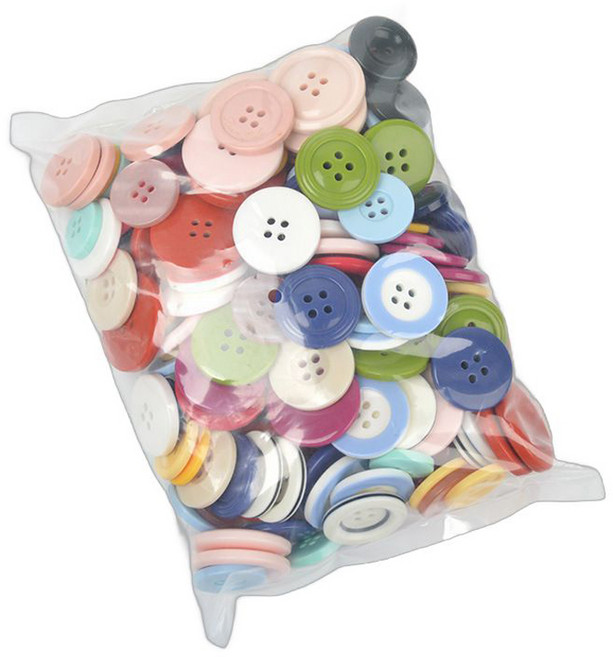 구공칠씨씨 예쁜 콩 둥근 DIY 만들기재료 단추 세트 사이즈 랜덤발송, 대형색상혼합, 1세트