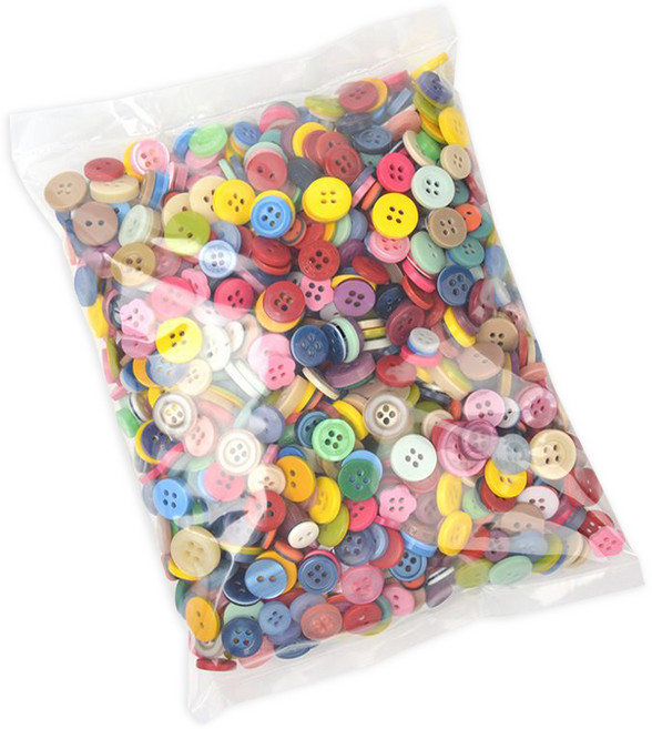 구공칠씨씨 예쁜 콩 둥근 DIY 만들기재료 단추 세트 사이즈 랜덤발송, 작은색상혼합, 1세트