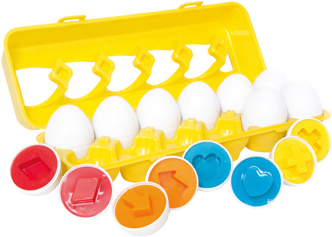투칸 도형 계란 맞추기, 혼합색상, 1개