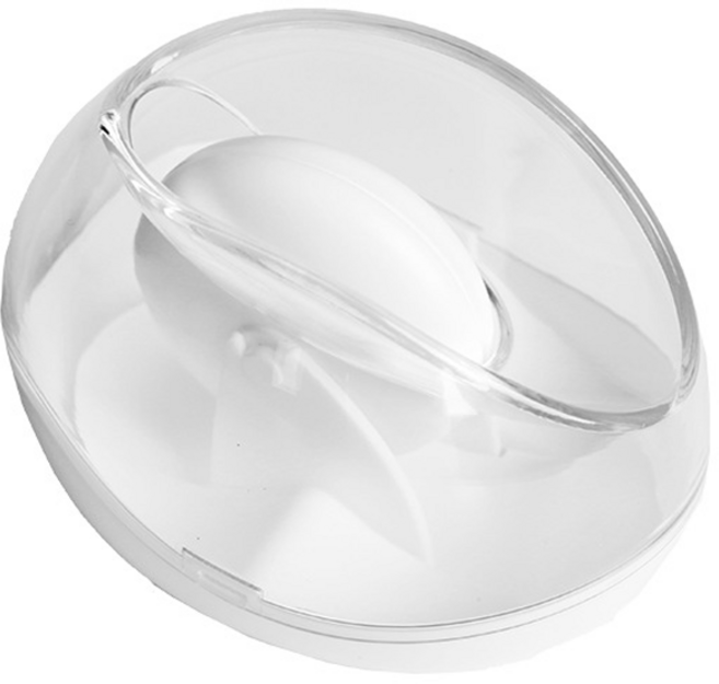 코히모 크립통 바퀴구름형 핀통 자석 클립 케이스 4W117, 1개, 화이트